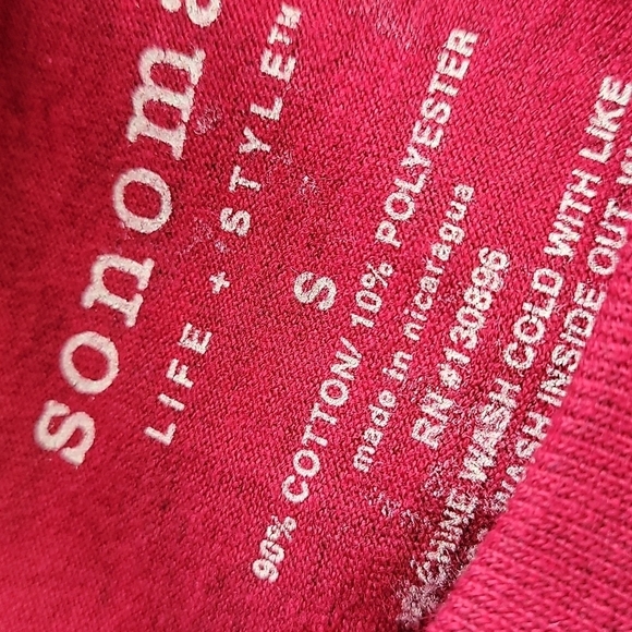 men's Sonoma red tee American small - Picture 5 of 5